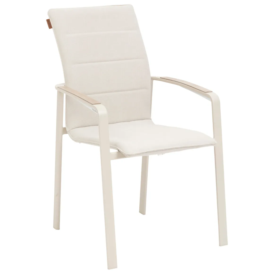 Ensemble table de jardin extensible AXIOME + 10 fauteuils empilables DIESE Argile