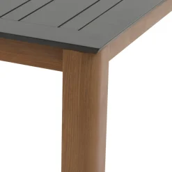 Ensemble table de jardin extensible MICEIRA + 10 fauteuils empilables DIESE Graphite