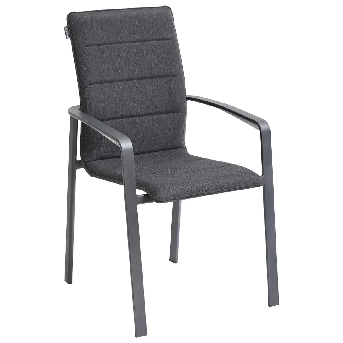 Ensemble table de jardin extensible MICEIRA + 10 fauteuils empilables DIESE Graphite