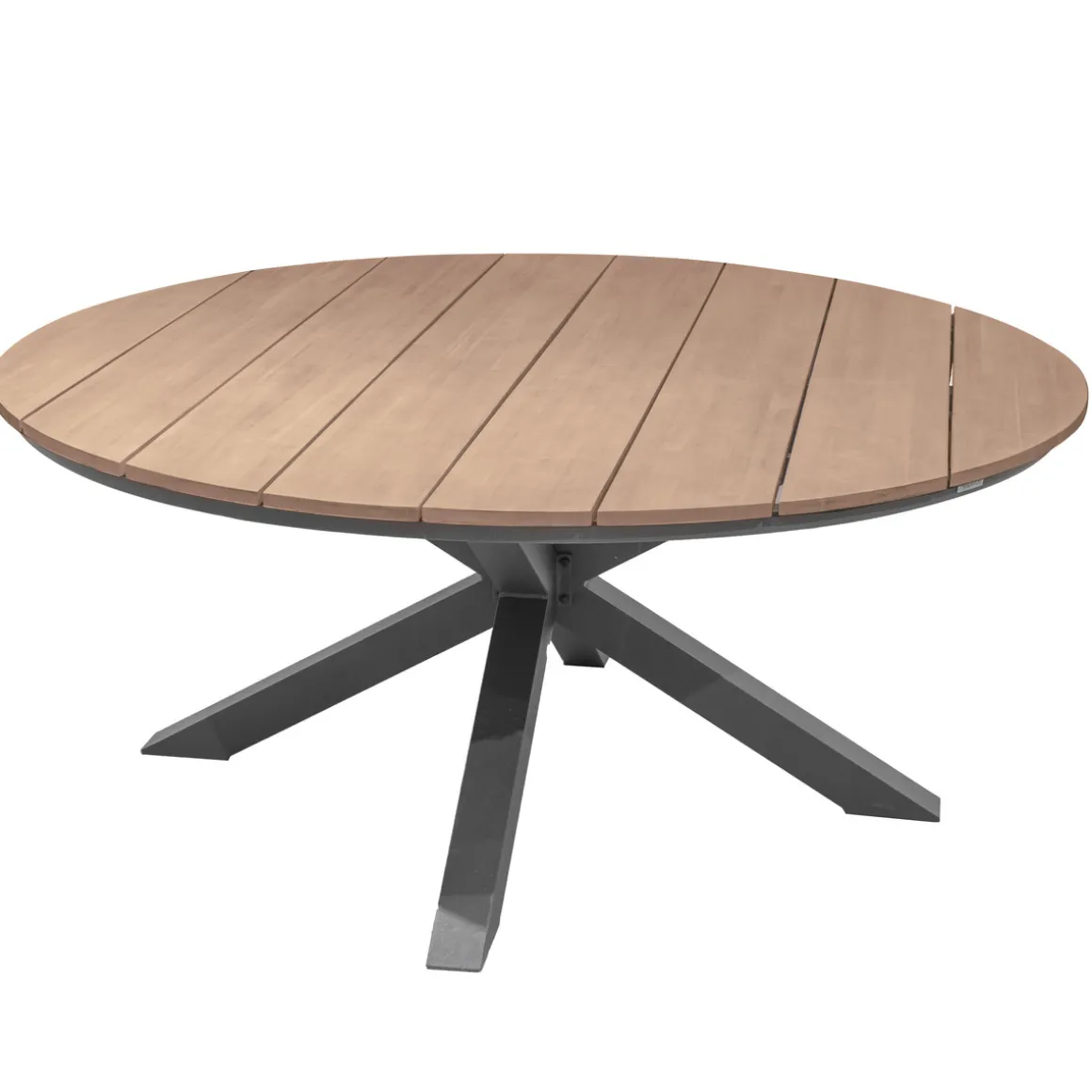 Ensemble table de jardin + 8 fauteuils ORIENGO Acacia / Graphite