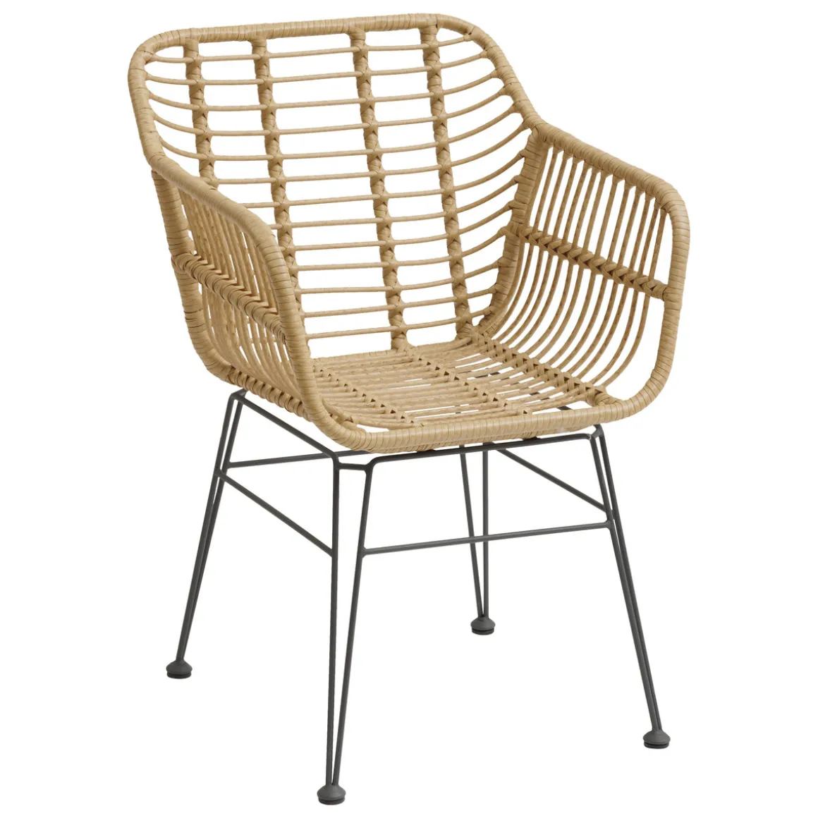 Ensemble table de jardin + 8 fauteuils LAMBADA Graphite