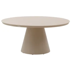 Ensemble table de jardin + 8 fauteuils empilables YCONIA Argile