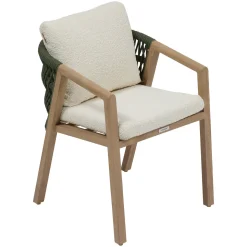 Ensemble table de jardin NELORA + 8 fauteuils MYLORE Miel
