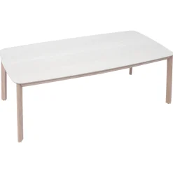 Ensemble table de jardin NELORA + 8 fauteuils MYLORE Miel