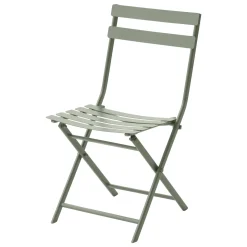 Ensemble table de jardin pliante carrée + 2 chaises GREENSBORO Vert laurier
