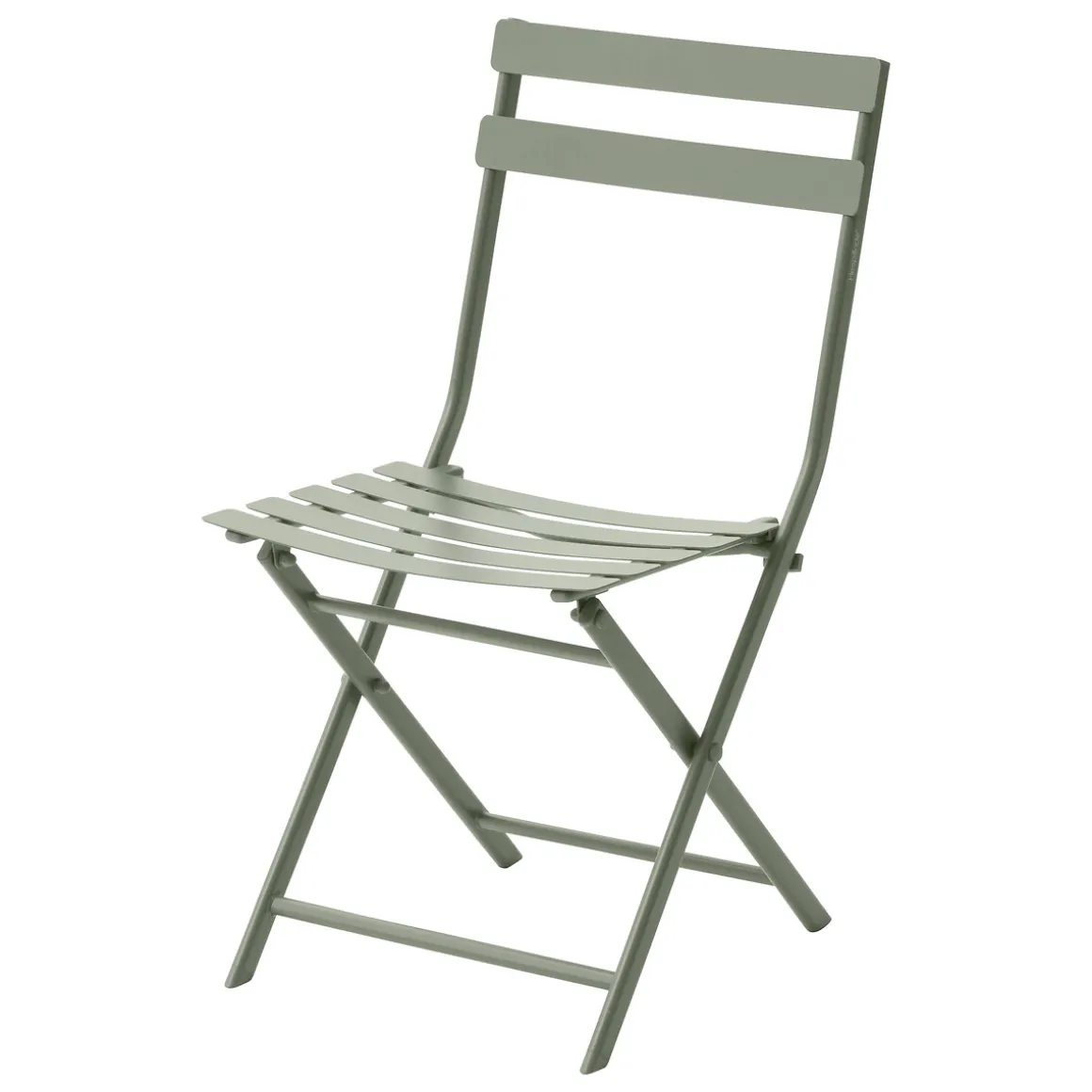 Ensemble table de jardin pliante carrée + 2 chaises GREENSBORO Vert laurier