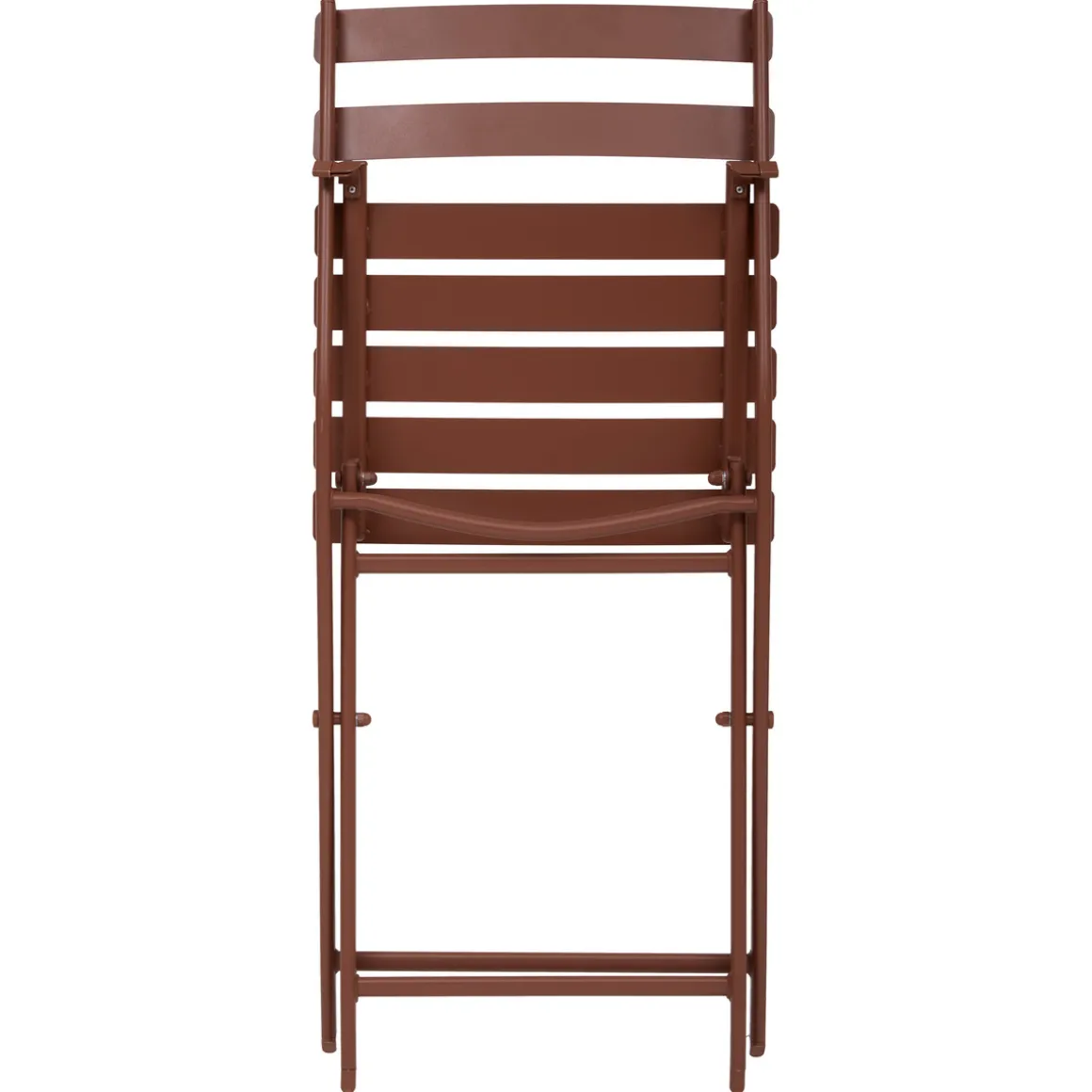 Ensemble table de jardin pliante carrée + 2 chaises GREENSBORO Acajou