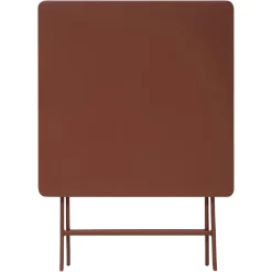 Ensemble table de jardin pliante carrée + 2 chaises GREENSBORO Acajou