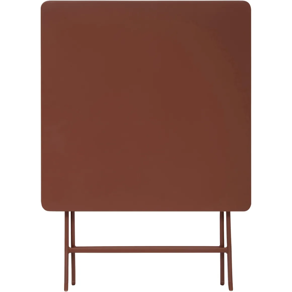 Ensemble table de jardin pliante carrée + 2 chaises GREENSBORO Acajou