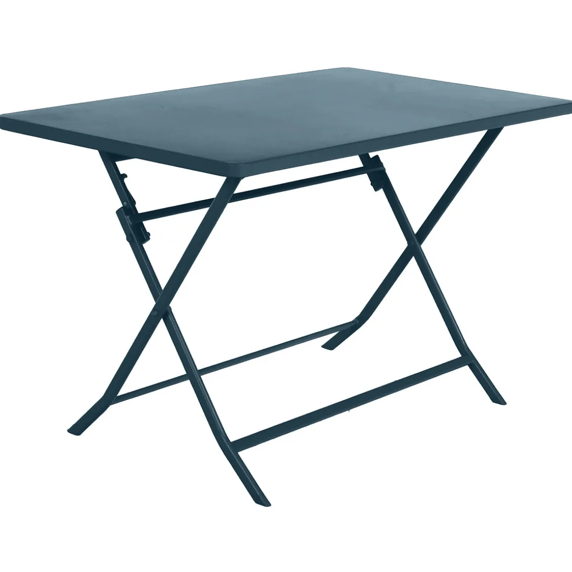 Ensemble table de jardin pliante rectangulaire + 4 chaises GREENSBORO Pétrole