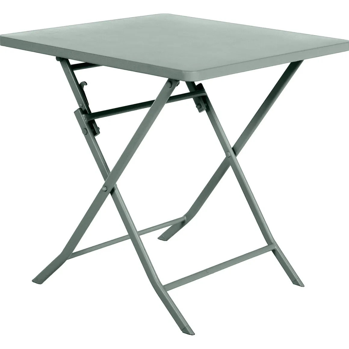 Ensemble table de jardin pliante carrée + 2 chaises GREENSBORO Vert olive