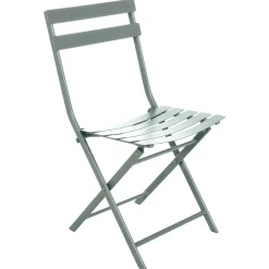 Ensemble table de jardin pliante ronde + 2 chaises GREENSBORO Vert olive