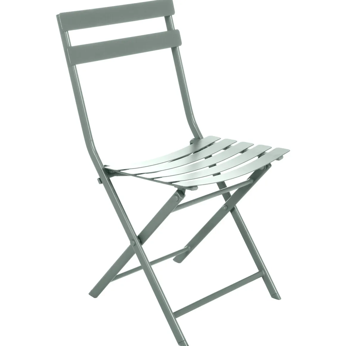 Ensemble table de jardin pliante ronde + 2 chaises GREENSBORO Vert olive