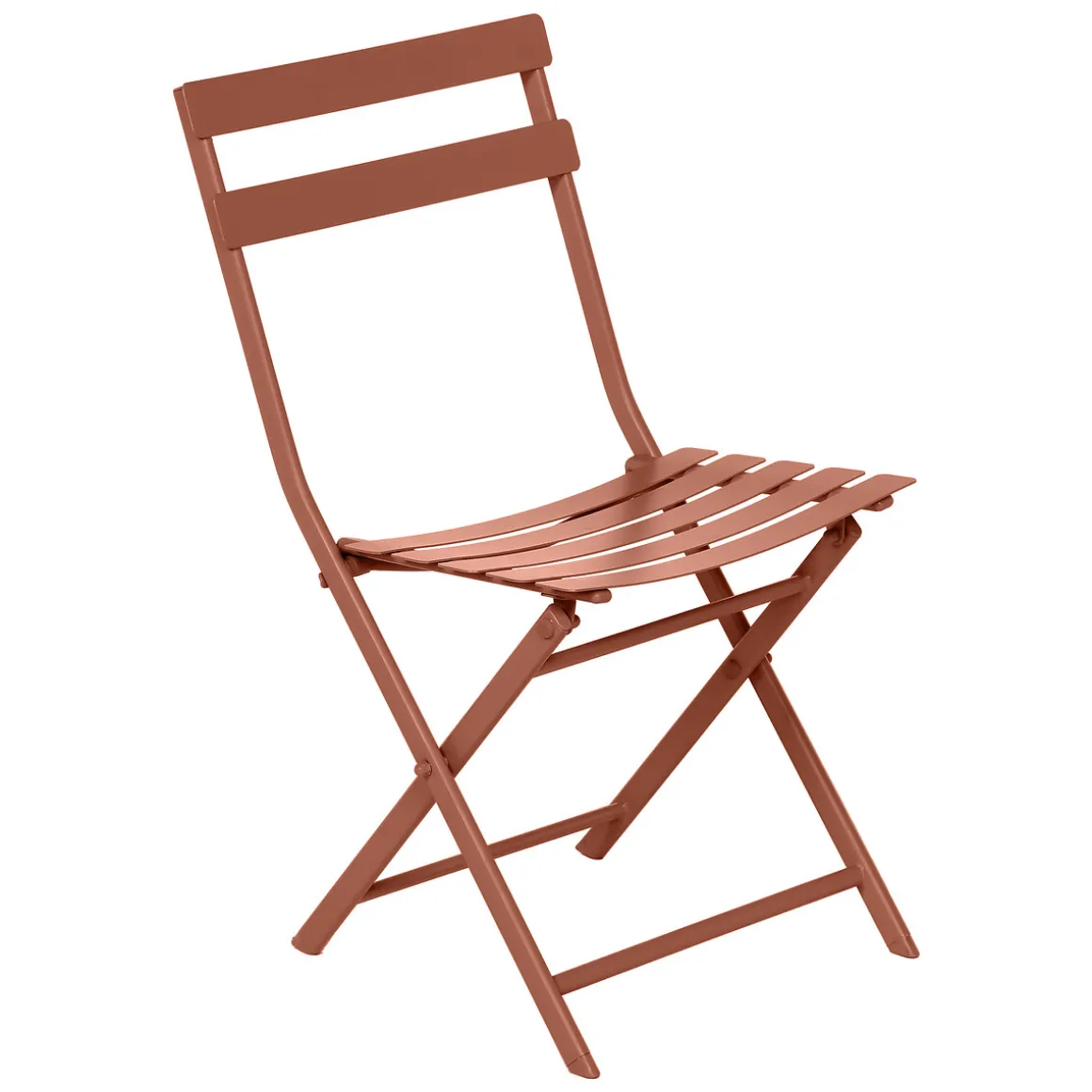 Ensemble table de jardin pliante ronde + 2 chaises GREENSBORO Ambre