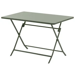 Ensemble table de jardin pliante rectangulaire + 4 chaises GREENSBORO Vert laurier