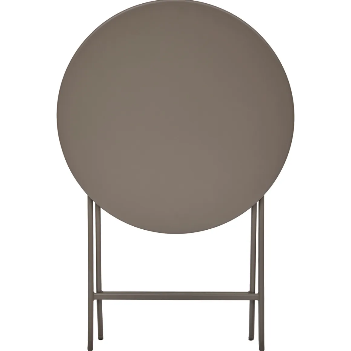 Ensemble table de jardin pliante ronde + 2 chaises GREENSBORO Café