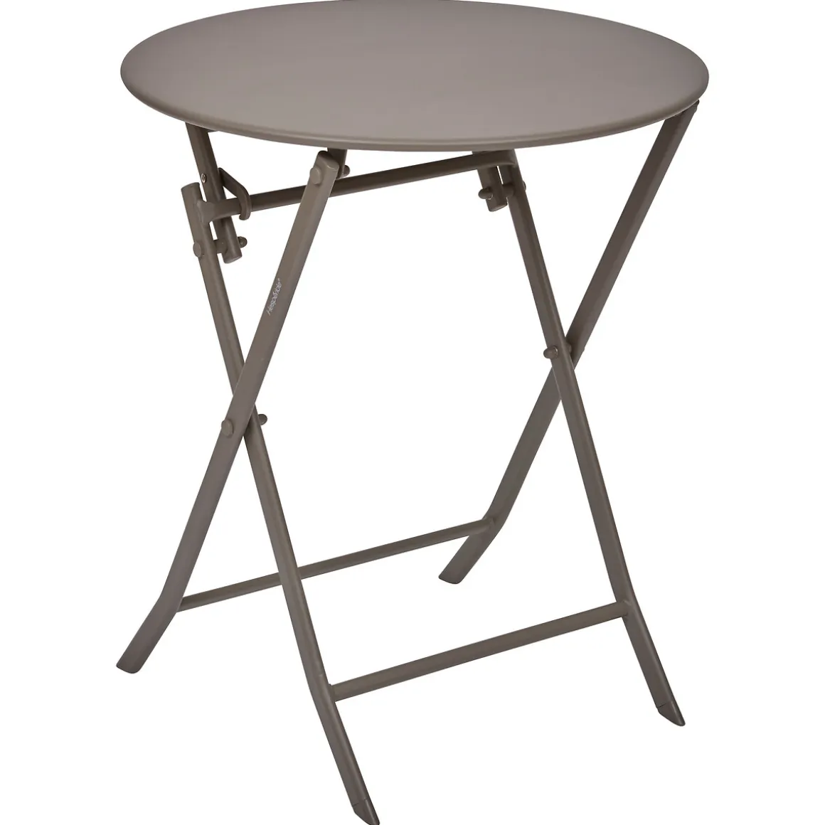 Ensemble table de jardin pliante ronde + 2 chaises GREENSBORO Café