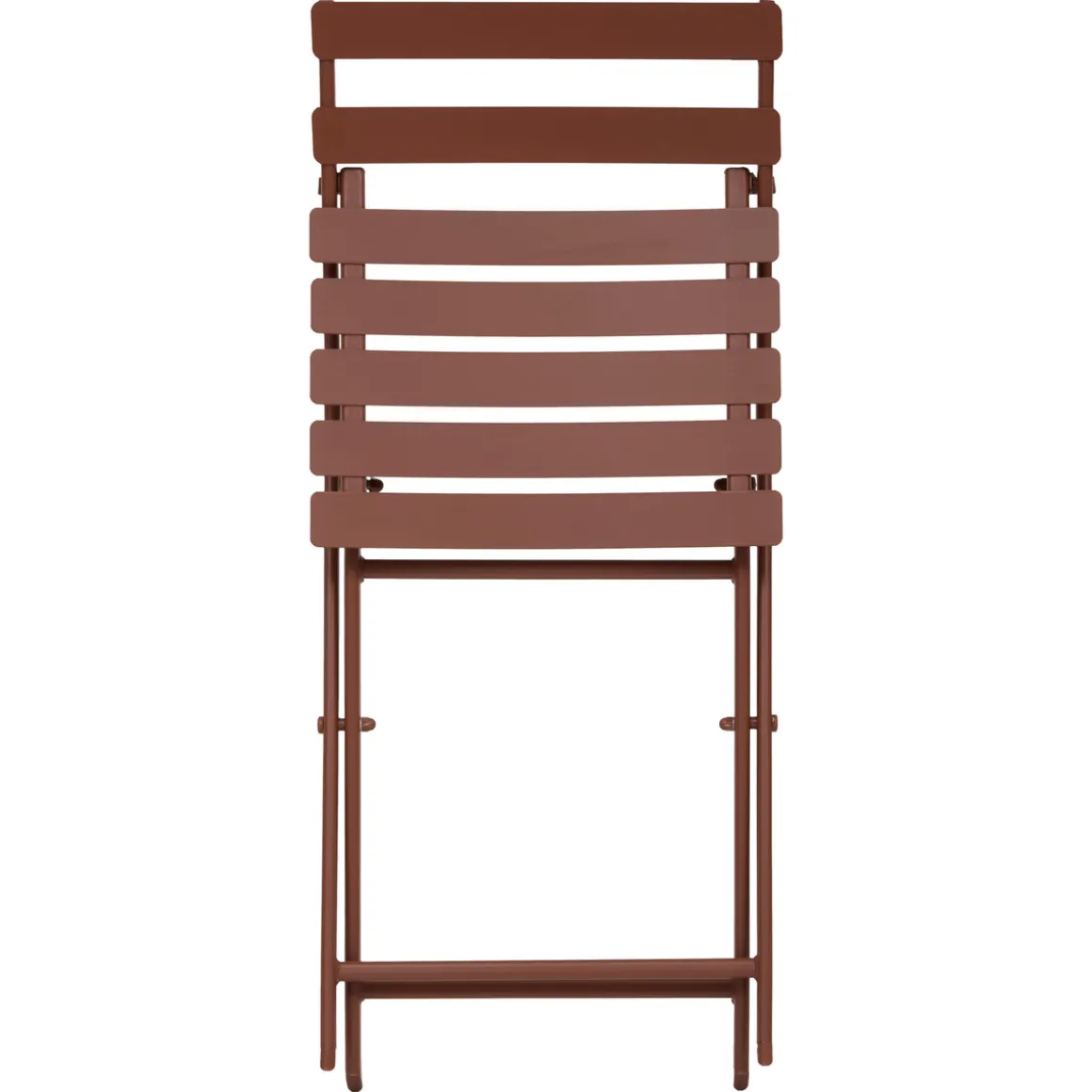Ensemble table de jardin pliante rectangle + 4 chaises GREENSBORO Acajou
