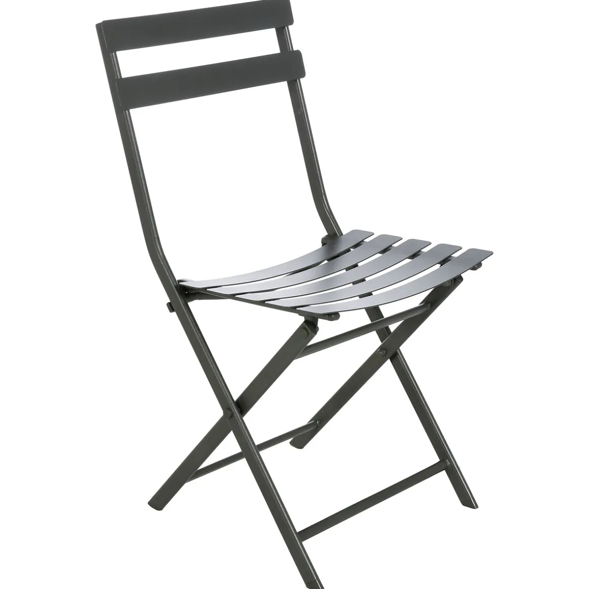Ensemble table de jardin rectangle + 6 chaises empilables GREENSBORO Graphite
