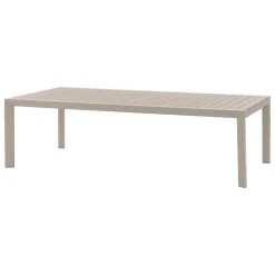 Ensemble table de jardin ÉVASION + 12 fauteuils AXANT Lin & Argile