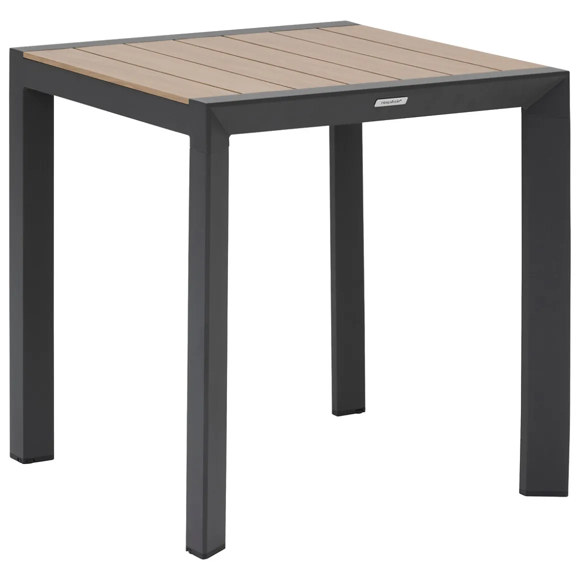Ensemble table de jardin ÉVASION Honey & Graphite + 2 chaises empilables ESSENTIA