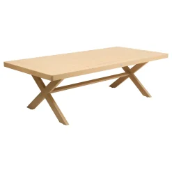 Ensemble table de jardin XENIA + 10 fauteuils ORIENGO Eucalyptus