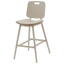 Ensemble table haute de jardin + 2 chaises hautes TERZANO Argile