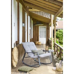 Fauteuil à bascule FELINIO Gris