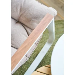 Fauteuil à bascule FELINIO Taupe