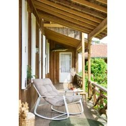 Fauteuil à bascule FELINIO Taupe