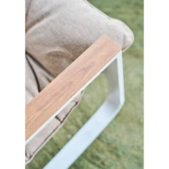 Fauteuil à bascule FELINIO Taupe