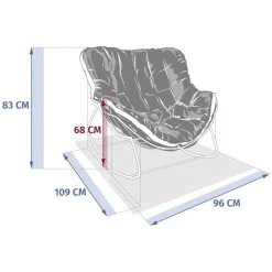 Fauteuil à bascule PAOPAO Argile