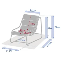 Fauteuil de jardin CELESTAM Vert laurier