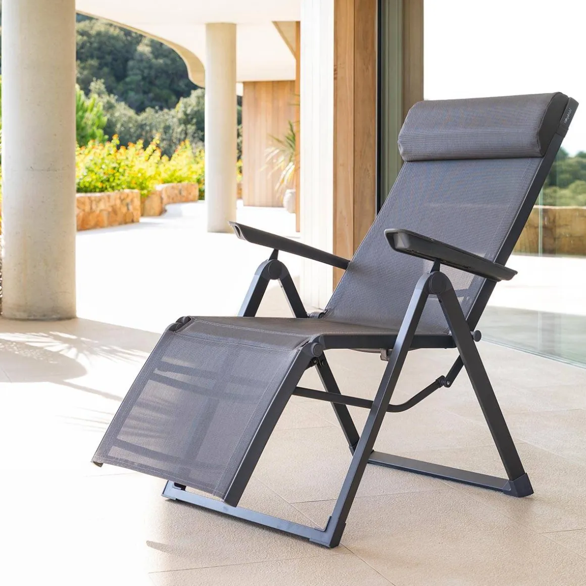 Fauteuil de jardin DECIMA Anthracite / Graphite