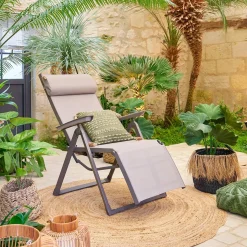 Fauteuil de jardin DECIMA Noisette / Praline