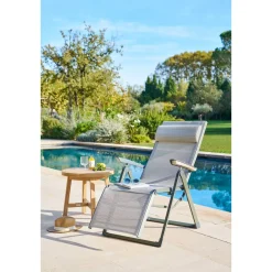 Fauteuil de jardin DECIMA Vert olive / Vert laurier