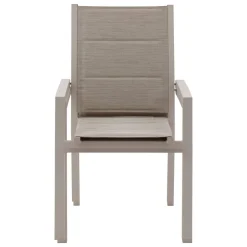 Fauteuil de jardin empilable ALLURE Beige & Avoine
