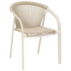 Fauteuil de jardin empilable RIU Argile & Beige