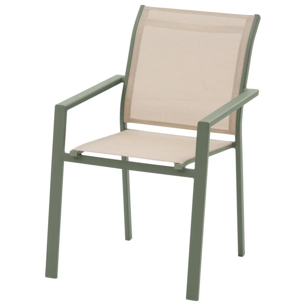 Fauteuil de jardin empilable ESSENTIA Lin / Vert laurier