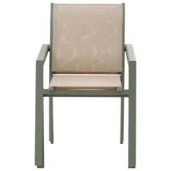 Fauteuil de jardin empilable ESSENTIA Lin / Vert laurier
