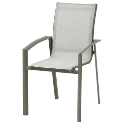 Fauteuil de jardin empilable AXANT Vert olive / Vert laurier