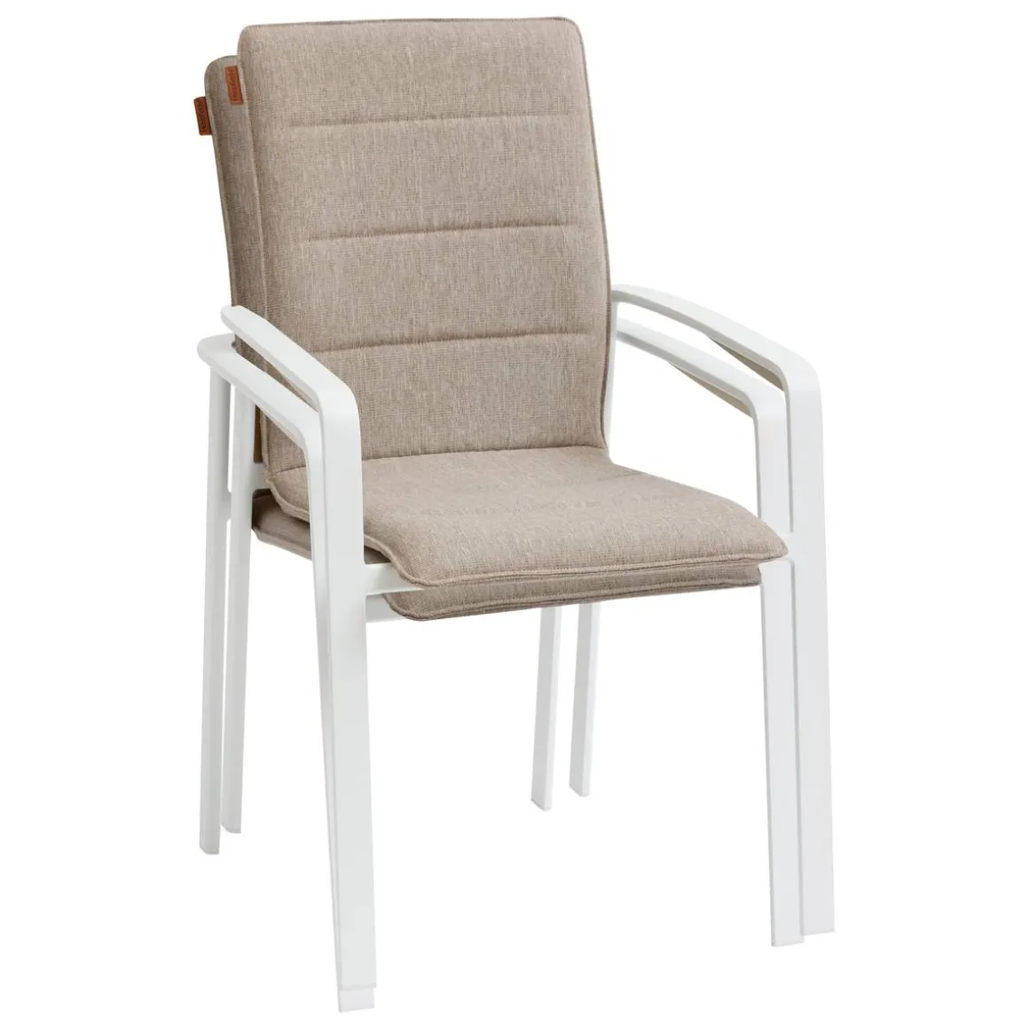 Fauteuil de jardin empilable DIESE Badiane & Blanc