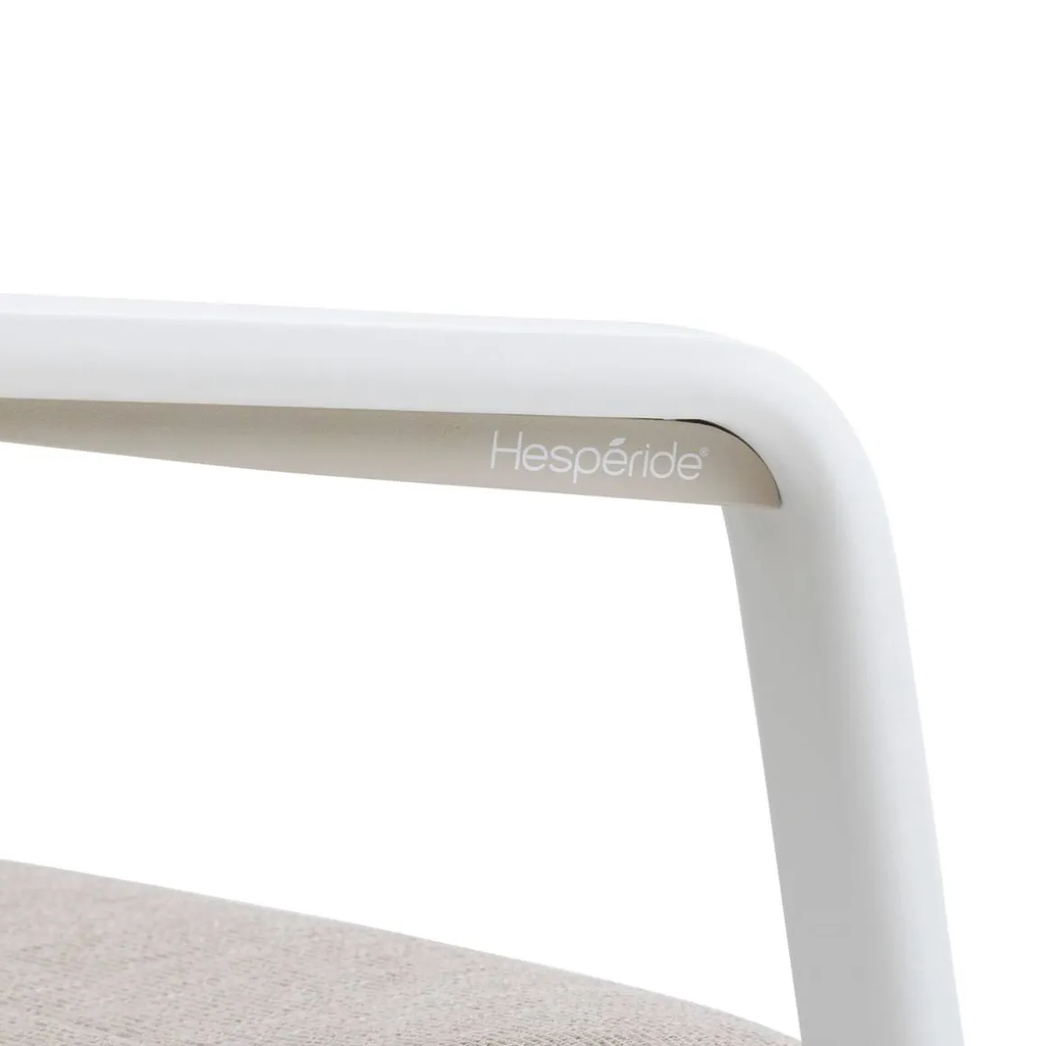 Fauteuil de jardin empilable DIESE Badiane & Blanc