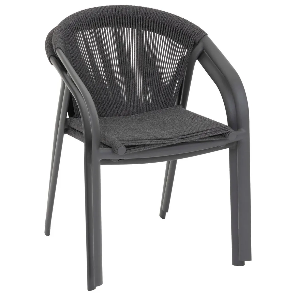 Fauteuil de jardin empilable RIU Anthracite & Graphite