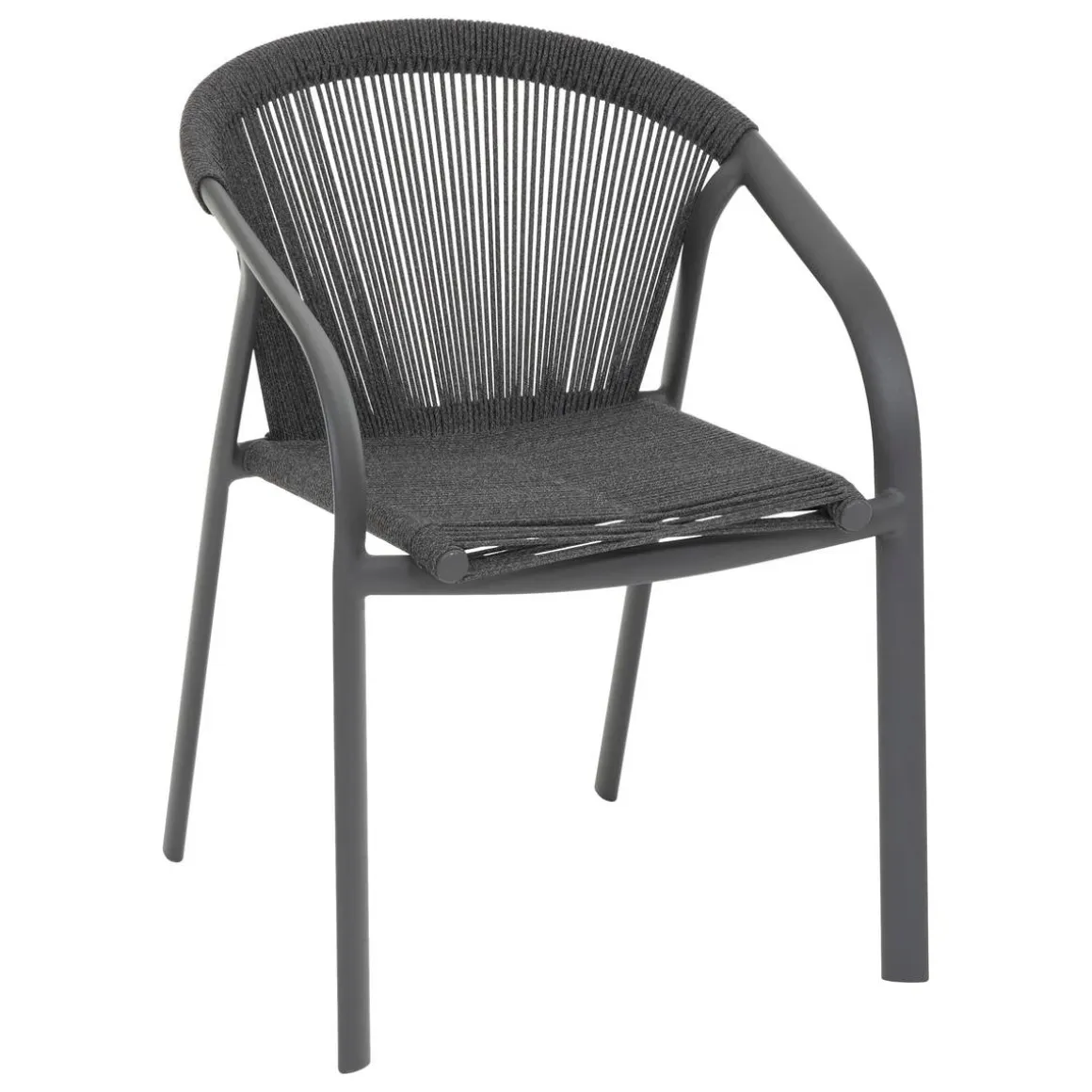 Fauteuil de jardin empilable RIU Anthracite & Graphite