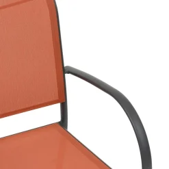 Fauteuil de jardin empilable PIAZZA Ambre & Graphite