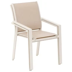 Fauteuil de jardin empilable ESSENTIA Lin / Argile