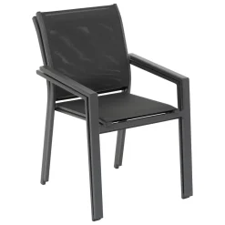 Fauteuil de jardin empilable ESSENTIA Anthracite / Graphite