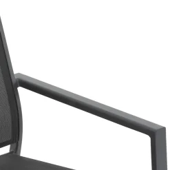Fauteuil de jardin empilable ESSENTIA Anthracite / Graphite