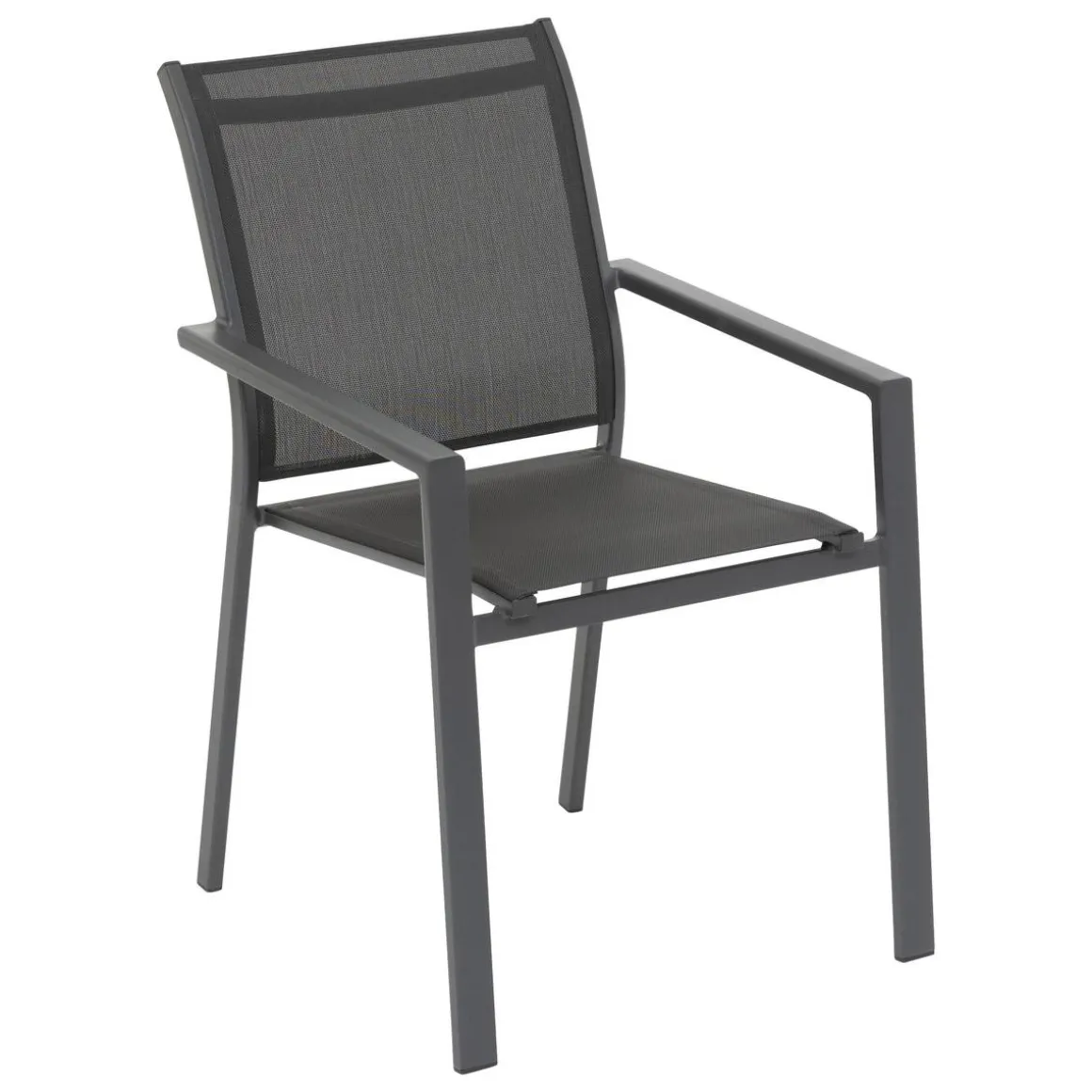 Fauteuil de jardin empilable ESSENTIA Anthracite / Graphite
